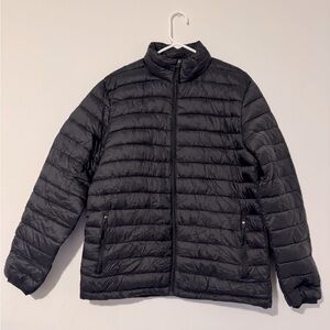 Victory Outfitters Light-Weight Packable Black Puffer Jacket